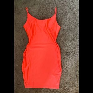 Neon orange L dress. hot 🔥 for them curvy girls!